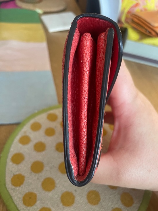 Miu Miu Coral Pink Envelope Clutch- stingray leather - Picture 8 of 9